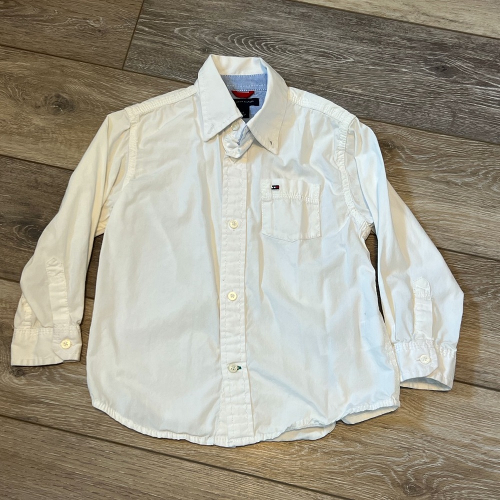 Tommy Hilfiger White button down shirt size 3T